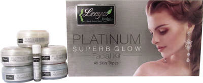 

Leeya Platinum Superb Glow Facial kit 510 g(Set of 6)