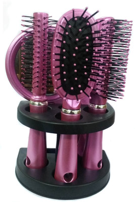 

FOK High Quality Hair Brush Combo Kit With Hand Mirror And Stand