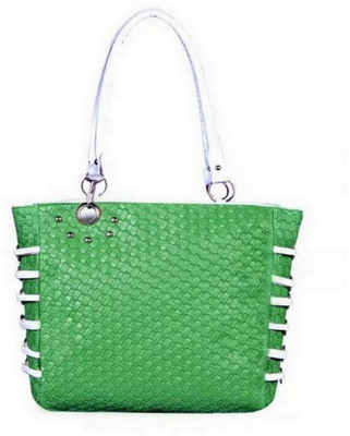 

Emblazon Hand-held Bag(Green, White)