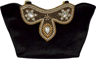 Jewellerkaka Messenger Bag(Black, Gold)