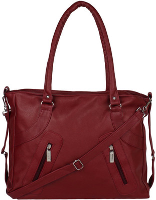 

Emblazon Hand-held Bag(Maroon)