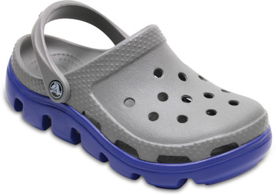 

Crocs Boys & Girls Slip-on Clogs(Grey, Smoke/cerulean blue