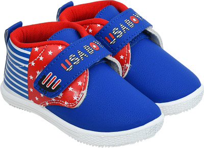 

Hotland Boys Velcro Running Shoes(Red