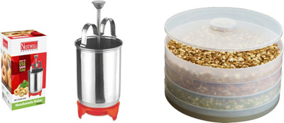 

Nestwell Menduwada maker WITH Sprout maker Menduwada maker WITH sprout maker Multicolor Kitchen Tool Set(Multicolor)
