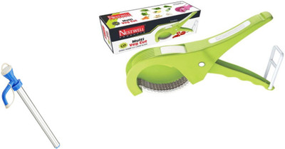 

Nestwell OIL PUMP WITH MULTI VEG CUTTER Oil Pump With Multi Veg. Cutter Multicolor Kitchen Tool Set(Multicolor)