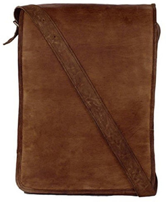 

mangalmurti 9 inch Expandable Laptop Messenger Bag(Brown)