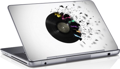 

Sai Enterprises Abstract-disc-on-fire-music-explosion vinyl Laptop Decal 15.6