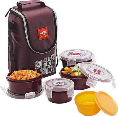 

Cello max fresh 5 Containers Lunch Box(750 ml), Snuff