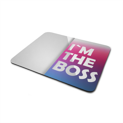 

Snoby I'M THE BOSS printed mousepad Mousepad(Multicolor)