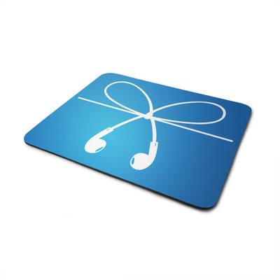 

Snoby Headphones printed mousepad Mousepad(Blue)