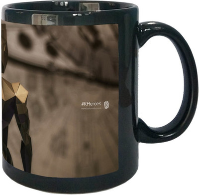 

Arkist adom back vents Black Ceramic Mug(340 ml), Multicolor