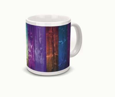 Laxmi Creatives Abstract colours Ceramic Coffee Mug(400 ml)