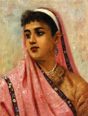 

Portrait Of A Parsee Lady Paper Print(24 inch X 18 inch)