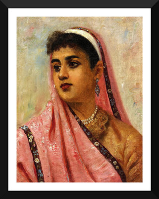 

Portrait Of A Parsee Lady - Portrait Collection - Medium Size Premium Quality Ready To Hang Framed Paper Print(18 inch X 14 inch)