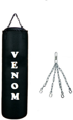 

Venom 4.0 FEET LONG , CANVAS MATERIAL , UNFILLED WITH CHAIN Hanging Bag(4.0, 1 kg)