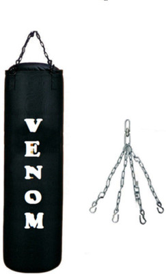 

Venom 7.5 FEET LONG , CANVAS MATERIAL , UNFILLED WITH CHAIN Hanging Bag(7.5, 90 kg)