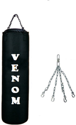 

Venom 4.5 FEET LONG , CANVAS MATERIAL , UNFILLED WITH CHAIN Hanging Bag(4.5, 1 kg)