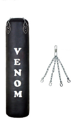 

Venom 3.0 FEET LONG , P.U MATERIAL , UNFILLED WITH CHAIN Hanging Bag(3.0, 36 kg)