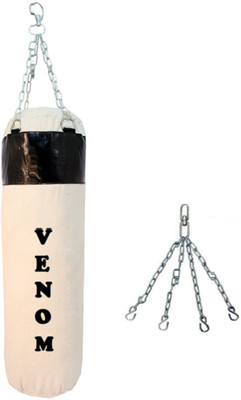 

Venom 6.5 FEET LONG , CANVAS MATERIAL , UNFILLED WITH CHAIN Hanging Bag(6.5, 2 kg)