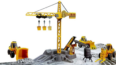 

Toyshine Big Size Engineering Site Remote Control Crane (Cars Not Included)(Yellow)