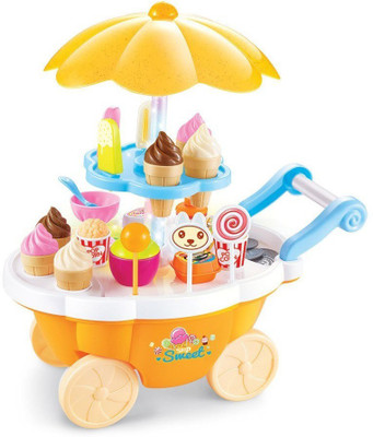 GREEN FROG SWEET SHOP CART WITH MUSIC & LIGHTS