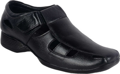 

1AAROW Men Black Sandals