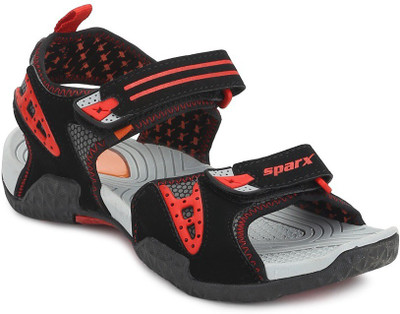 Sparx Men Black Red Sandals