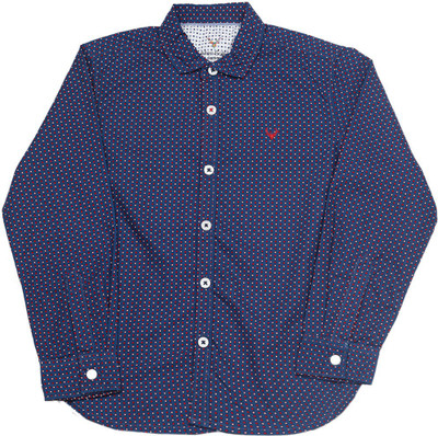 

Allen Solly Junior Boys Printed Casual Blue Shirt, Green