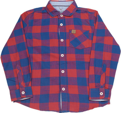 

Allen Solly Junior Boys Checkered Casual Red Shirt, Blue