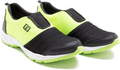 

Zixer Mesh Running Shoes For Men(Green, Black, Lime green::bold black
