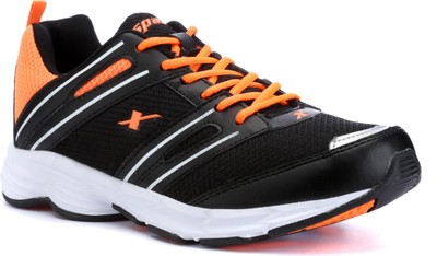 

Sparx SM-9027 Running Shoes For Men(Black, Orange, Black fl. orange