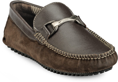 

Teakwood Slipons Loafers For Men(Brown