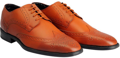 

FAUSTO Corporate Lace Up For Men(Tan
