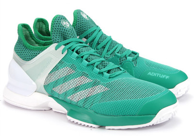 

ADIDAS ADIZERO UBERSONIC 2 CLAY Tennis Shoes For Men(Green, Corgrn/ftwwht/green