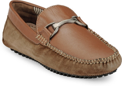 

Teakwood Slipons Loafers For Men(Tan