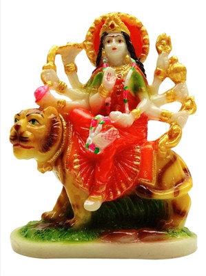 

Smstraders Durga Decorative Showpiece - 10.5 cm(Polyresin, Multicolor)