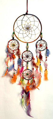 

Atharv Enterprises Dream Catcher Wall Hanging Decorative Showpiece - 20 cm(Wool, Multicolor)