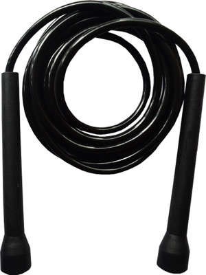 

Triumph Edge Slim Plastic 6mm Black Beaded Skipping Rope(Black, Length: 274 cm)
