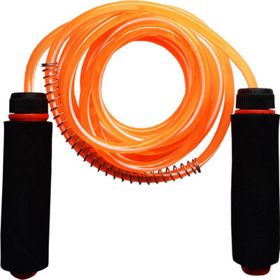 

Triumph Combat 8mm Orange Plastic with Foam Handle Beaded Skipping Rope(Orange, Length: 274 cm)