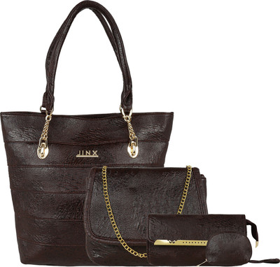 

Jinx Women Casual Brown PU Tote