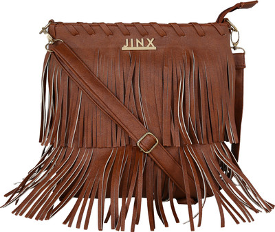 

Jinx Women Casual Brown PU Sling Bag