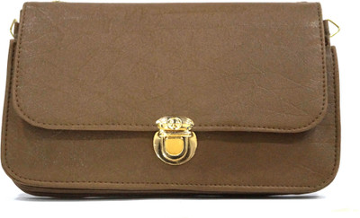 

Nemichand Jewels Girls Casual Brown PU Sling Bag