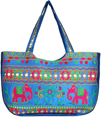 

Saashiwear Women Casual Blue Polyester Shoulder Bag