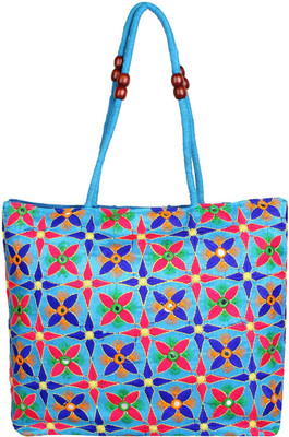 

Saashiwear Women Casual Blue Polyester Shoulder Bag