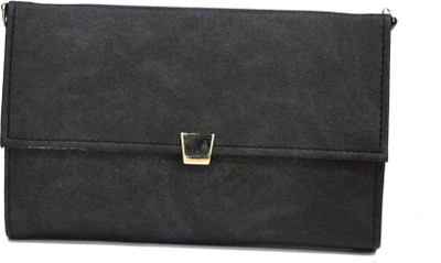 

Nemichand Jewels Girls Casual Black PU Sling Bag