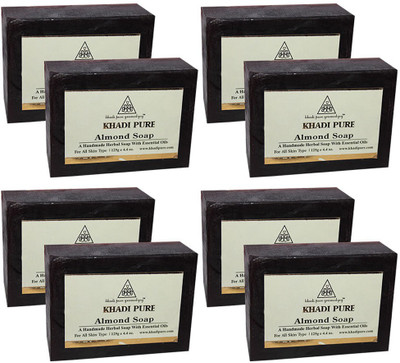 

Khadi Pure Herbal Almond Soap(1000 g, Pack of 8)