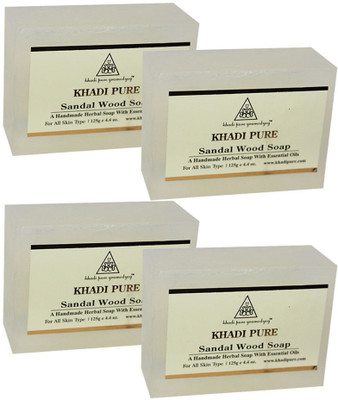 

Khadi Pure Herbal Sandalwood Soap(500 g, Pack of 4)