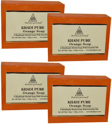 

Khadi Pure Herbal Orange Soap(500 g, Pack of 4)