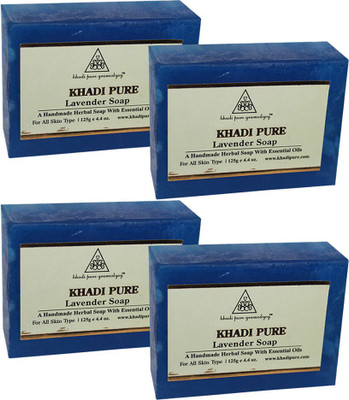 Khadi Pure Herbal Lavender Soap(500 g, Pack of 4) available at flipkart for Rs.252