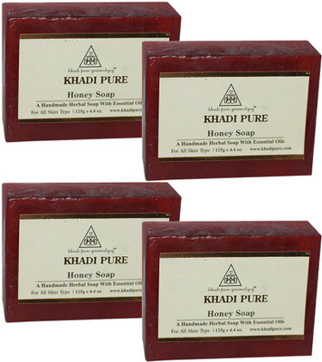 

Khadi Pure Herbal Honey Soap(500 g, Pack of 4)
